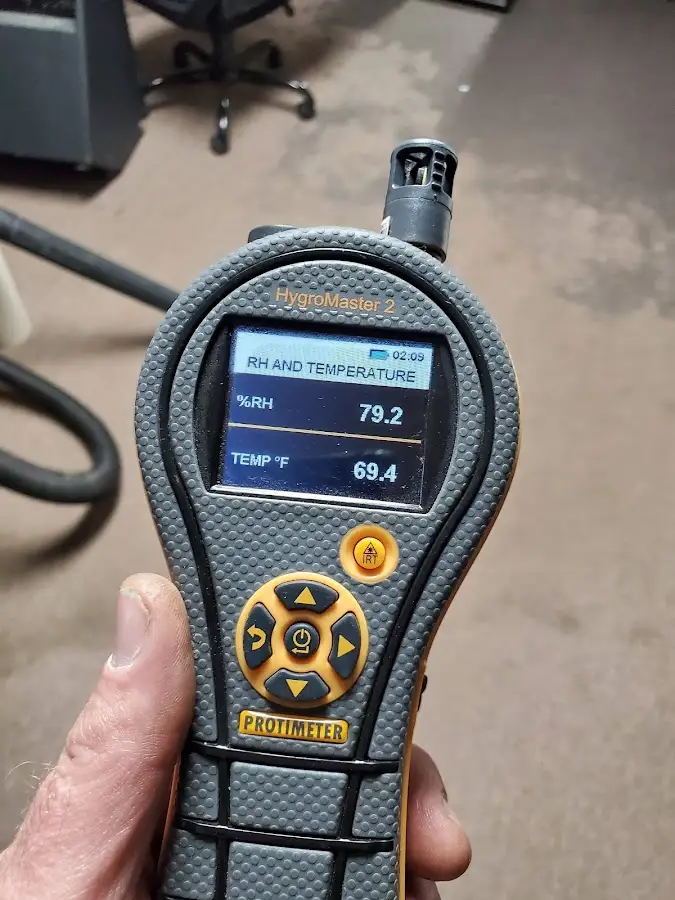 Moisture meter humidity assessment for Mold Remediation & Removal in Princeton